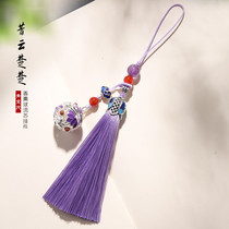 Scenocystic flow Sumobile phone chain key sling Carry-on Pendant Pendant with Chinese Wind personality Pendant Key Chain Woman