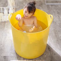 Large childrens bathing bucket childrens bathing bucket baby tub bathing tub can sit round bucket
