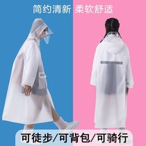Youth raincoat long full body rain prevention children junior high school students poncho with schoolbags for men and women to go to school