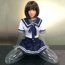 Anime adult sex products name transparent inflatable i doll gun rack Half body pillow male masturbation student M legs