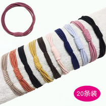 Leather band women tie hair rope headdress high elastic Hairband Korean Net red ins simple hair accessories leather case women thin head rope
