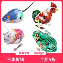 Childrens toys Tin frog Post-80s nostalgic stall toys Baby gifts on the chain Tin frog toys