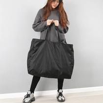 Extra large waterproof canvas shopping bag large capacity supermarket hand travel folding shoulder portable duffel bag