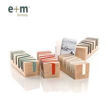 Germany e m log multi-purpose storage Business card holder Sticky notes Sticky notes Postcard letter paper card photo card slot decorative ornaments Private custom text