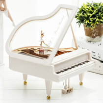 Piano Music Box Music Box Music Box Creative Mobile rotating dancing little girl ornaments Valentines Day childrens birthday gift
