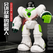 Can tell stories sing children intelligent robot police music lighting early education educational toys educational toys