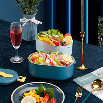 Multifunctional bento box from vegetable artifact with rice insulation heating lunch box can be plugged in office workers portable free of water