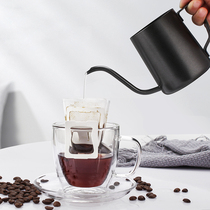 Hanging ear hand punch coffee pot 304 stainless steel long mouth fine mouth pot Hanging ear filter bag long mouth pot household coffee appliances