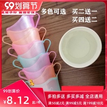 Thickened transparent cup holder disposable cup heat insulation Cup bracket plastic paper cup holder anti-scalding paper cup holder