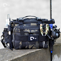 Fishing exclusive purse stream Walk fishing waist box Equipped Station Fishing multifunction fishing bag Road subnets Red Fishing Rod