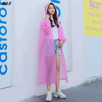 Non-disposable raincoat Outdoor Tourism frosted Thickened Windproof Waterproof Adult Child Rain Cape EVA Raincoat Wholesale
