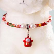 Cat bell collar copper cute dog supplies necklace pet dog small dog teddy neck ring jewelry