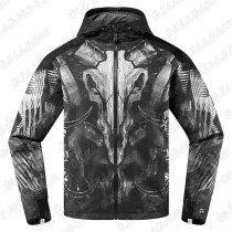 BILLBACKICON] High-necked domineering antelope skull Harley retro motorcycle riding suit