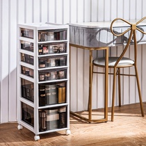 Storage cabinet drawer type Cosmetics nail art file desktop storage box finishing table multi-layer pulley storage rack