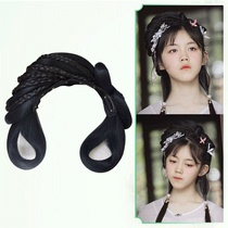  Liger costume wig one-piece magic silk bun Daily lazy hair band good match easy to fix ancient style modeling Ming system