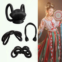Liger costume Hanfu wig Feitian Tang Feng Dunhuang dance hair bun cheapo skirt head hair bag