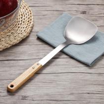 304 stainless steel spatula household kitchen stir-fried spatula soup spoon stir-fried spoon long handle iron kitchenware set single