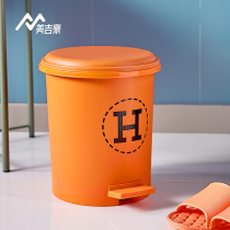 Foot-style Tide brand trash can household light luxury Net red living room bedroom creative large toilet toilet paper basket