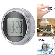 Electronic watch? Ultra-thin stickable car suction cup portable clock digital display mini transparent LCD for car