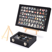 Badge storage box Transparent dustproof medal medal jewelry storage and finishing box Medal brooch hanging wall display box