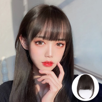Fake bangs female natural forehead net red real hair lisa head curtain thickened section one-size-fits-all comic Qi bangs wig film