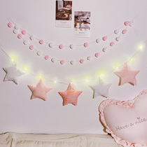 Net red ins Wind Star hair ball LED light string set bedroom dormitory room layout background wall warm decoration