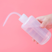 Grafting eyelashes elbow bottle cleaning bottle Distilled water cleaning eye extrusion blowing bottle 250ml with scale