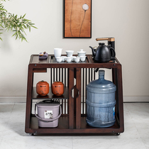 Nanzhu mobile small tea table tea table household small tea table kettle Integrated Household tea car tea cabinet one side cabinet