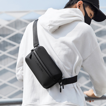 Mini small skew satchel men sports mobile phone bag Pocket Light Casual Single Shoulder Bag Small Backpack Tide Card Chest Bag