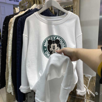 Pure cotton gestation maternity dress blouse with long length loose large code long sleeve t-shirt fashion with thickened grinding spring autumn and winter tide