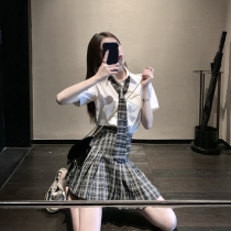 2021 new girl summer jk uniform primary school students genuine classmate dress British style Ru Ru pleated skirt short sleeve