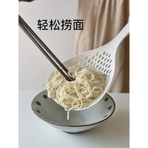  Fishing things very easy to use large colander household kitchen fishing noodles fishing dumplings nylon silicone large high temperature resistance