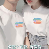 Lovers in summer clothes 2022 new trendy men short sleeve T-shirt pure cotton advanced design feeling small crowdclothes