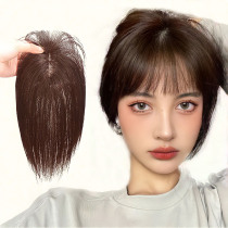 Net red bangs wig female natural air Qi Bangs wig film top hair patch female real hair incognito invisible