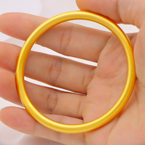 Ancient sand gold heritage bracelet female plated 24K gold color 999 Vietnamese sand gold bracelet long does not fade jewelry