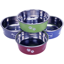 Dog Basin Dog Bowl supplies Dog Basin stainless steel bowl puppy pet dog pet dog fight Rice Bowl Bowl Bowl