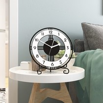 Living room clock ornaments desktop clock creative fashion clock simple decorative art table Nordic clock home