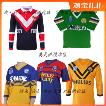 NRL West Tiger Raiders eel Australias retro version of the olive suit long sleeve jersey rugby jerseys