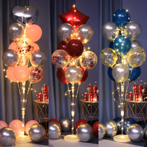 Glowing ground table floating light film balloon birthday decoration scene layout shop opening shop celebration party Road introduction
