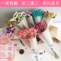 Packaging dry flower bouquet Home furnishing living room Dont forget I will be evergreen with small frescoed decorative crystal grass lover grass