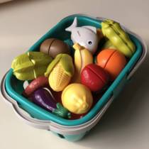 Girl play house cut vegetables and fruits cooking kitchen gift Bain Shi boy baby play house childrens toys