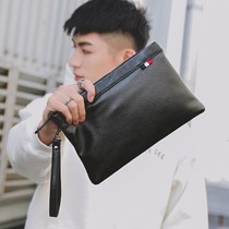 Business casual Korean version of the clutch bag trend new fashion youth handbag mens bag Korean version of the leather clutch bag