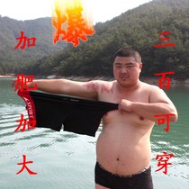 Swimming trunks oversized mens swimming trunks hot spring flat corner fat swimsuit plus fat plus size loose shorts manufacturers