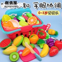Chee Le Toys Fruit and Vegetable Puzzle House Kitchen Cut Vegetables Children Baby Boys and Girls Toy Set
