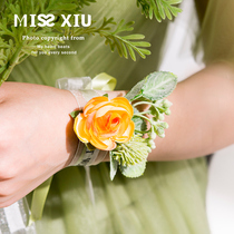 MISSXIU Wizard of Oz] Mori lawn wedding corsage sisters group wedding hipster pastoral wrists