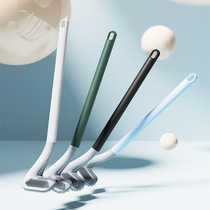 Golf style modeling silicone toilet brush No dead angle gap toilet artifact brush brush head Home bathroom