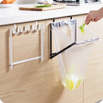 Cabinet door hanging garbage bag holder adhesive hook kitchen Plastic Bag Hanger sorting garbage bin garbage rack