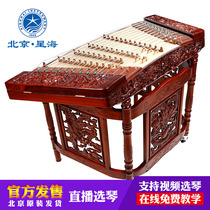 Xinghai dulcimer musical instrument relief Le Long opera beads 402 Yangqin first-class red iron wood bean playing dulcimer 8623F-A