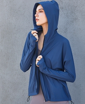 Welcome ten li New zipper coat solid color hooded long sleeve fitness clothes women loose sports coat 1280