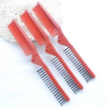 Folding V-shaped travel special comb hairdressing plastic small comb disc hair smooth hair comb curly hair comb
